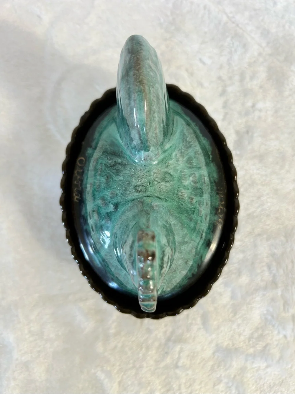 N/A green glazed